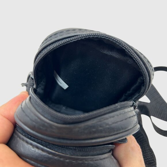 Vintage Samsonite Mini Camera Bag Crossbody Travel Pouch Black Vinyl 00s - Picture 5 of 10